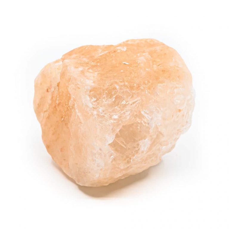 Waxinelichthouder zoutsteen oranje - 400-700 gr - Mindfulshop - oranje