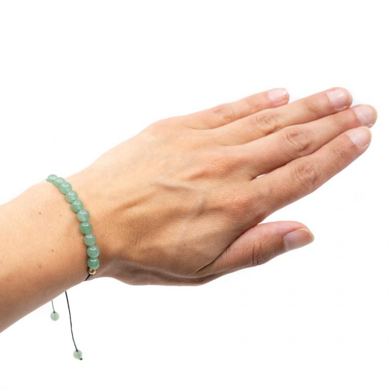 Edelsteen armband groene aventurijn verstelbaar - Mindfulshop - groen