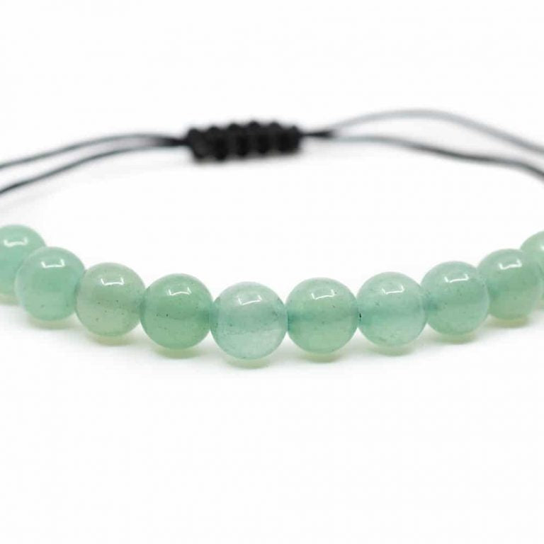 Edelsteen armband groene aventurijn verstelbaar - Mindfulshop - groen