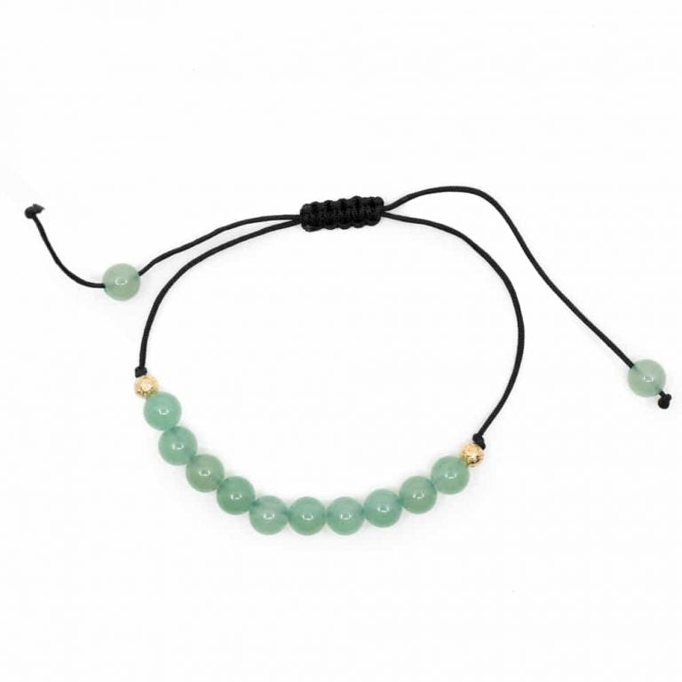 Edelsteen armband groene aventurijn verstelbaar - Mindfulshop - groen