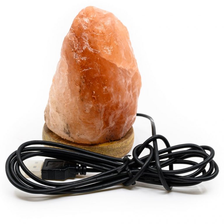 Himalaya zoutlamp mini USB (600 gram) - oranje