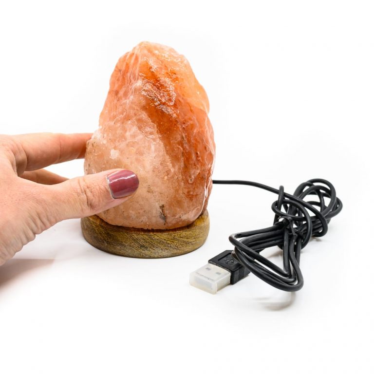 Himalaya zoutlamp mini USB (600 gram) - oranje