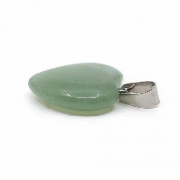Edelsteen hanger voor ketting groene aventurijn edelsteenhartvorm - Mindfulshop - groen