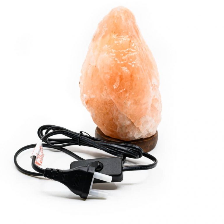 Himalaya zoutlamp S (1-2 kg) met snoer - oranje