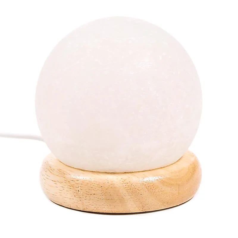 Zoutlamp bol mood mini (450 gr) usb + led - Mindfulshop - wit