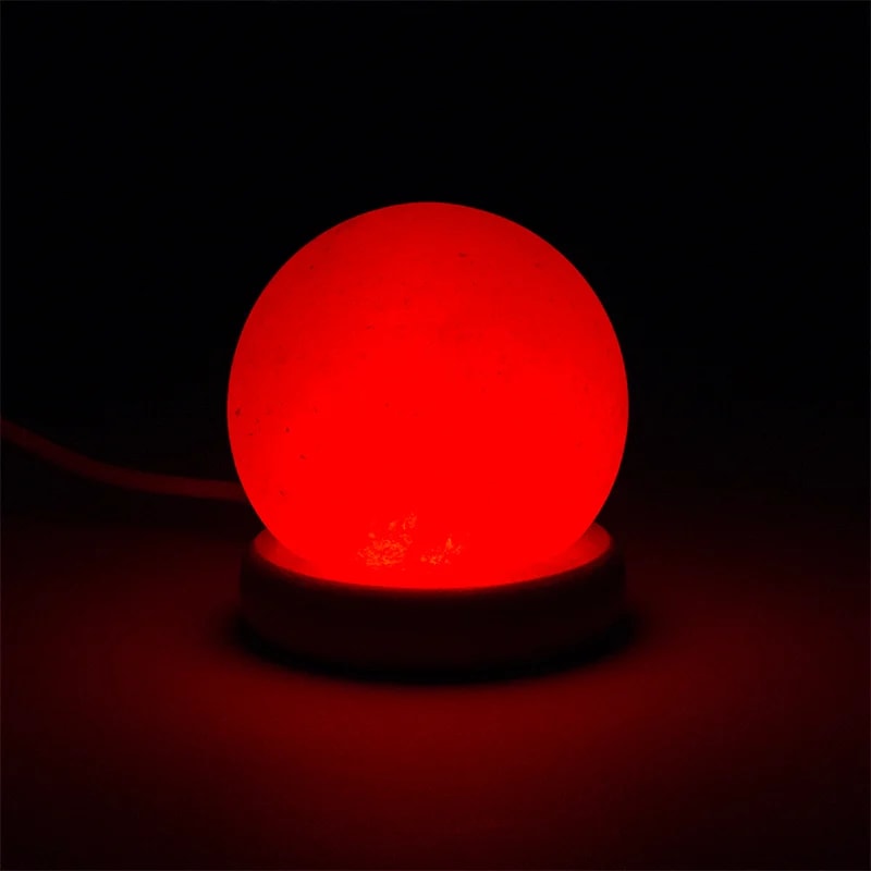 Zoutlamp bol mood mini (450 gr) usb + led - Mindfulshop - wit