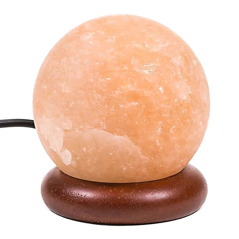 Zoutlamp bol mini (450 gr) usb + led - Mindfulshop - oranje