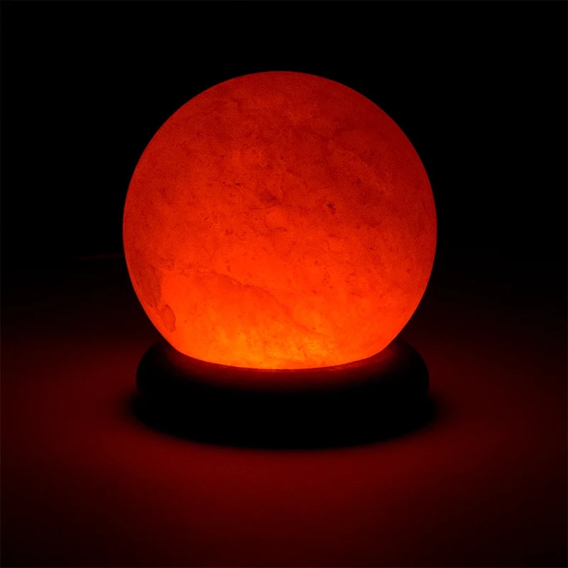 Zoutlamp bol mini (450 gr) usb + led - Mindfulshop - oranje