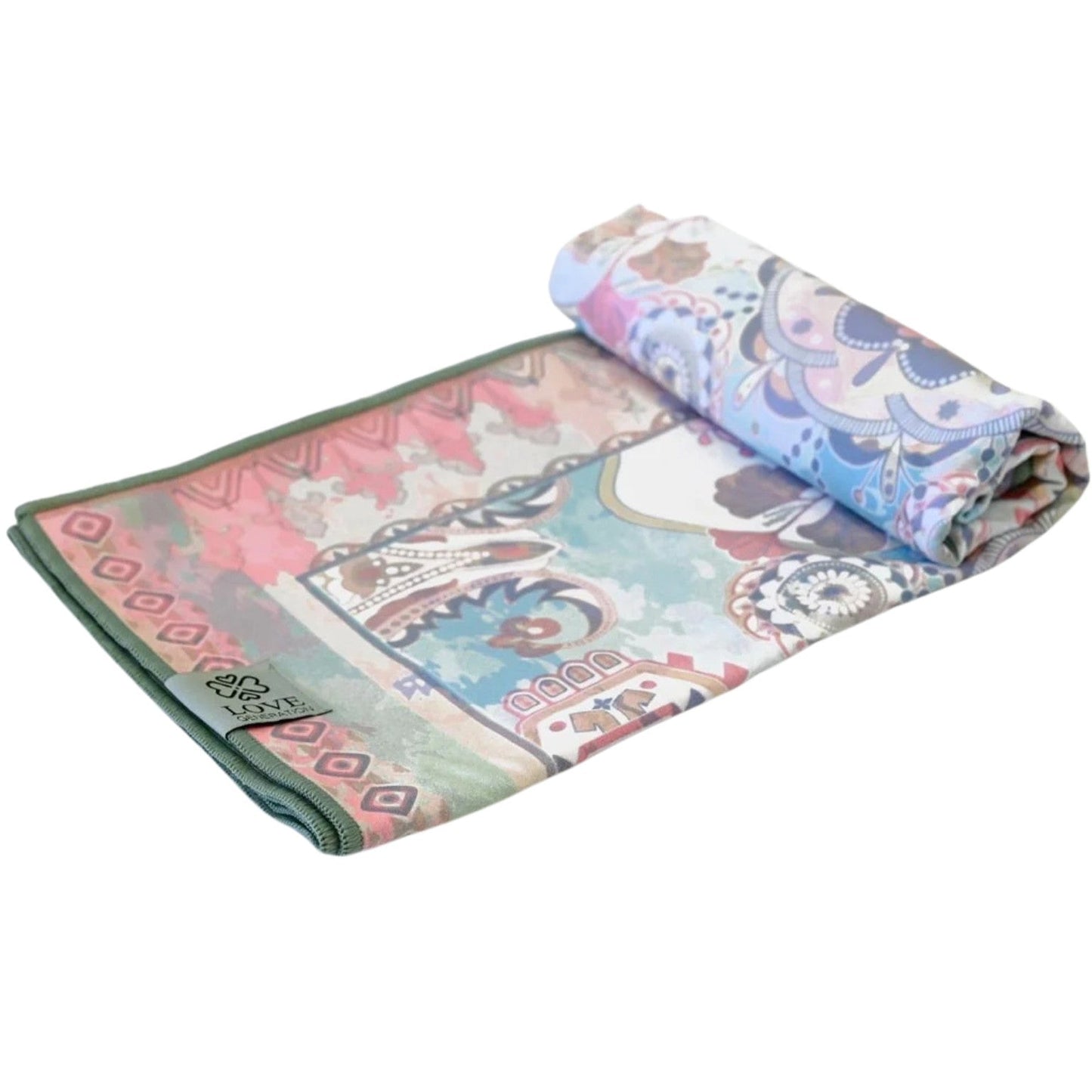 Yoga handdoek tweezijdig - Love Generation - flying carpet