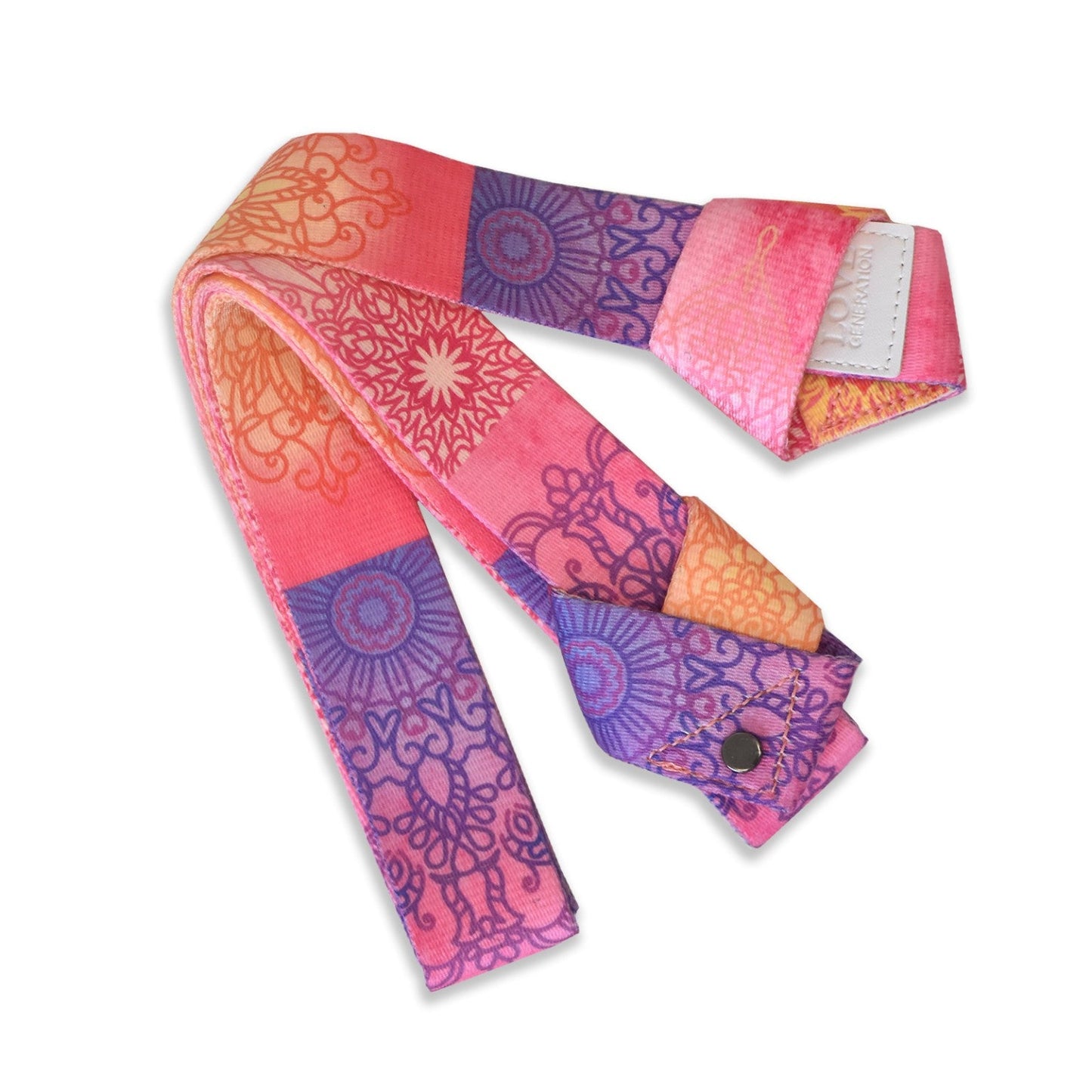 Yogamat draagriem print - Love Generation - royal
