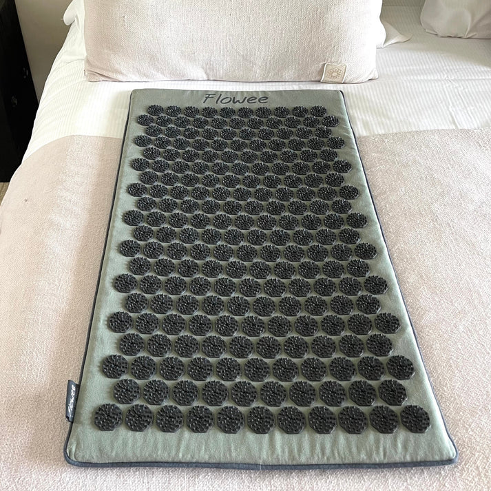 Spijkermat Eco - Flowee  - groen / grijs