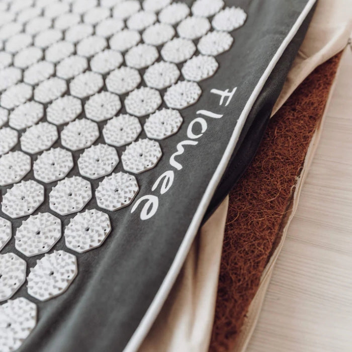 Spijkermat Eco - Flowee  - groen / grijs