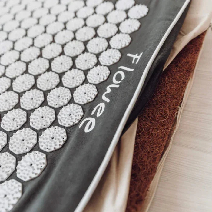 Spijkermat Eco - Flowee - groen / grijs - The Mindfulshop