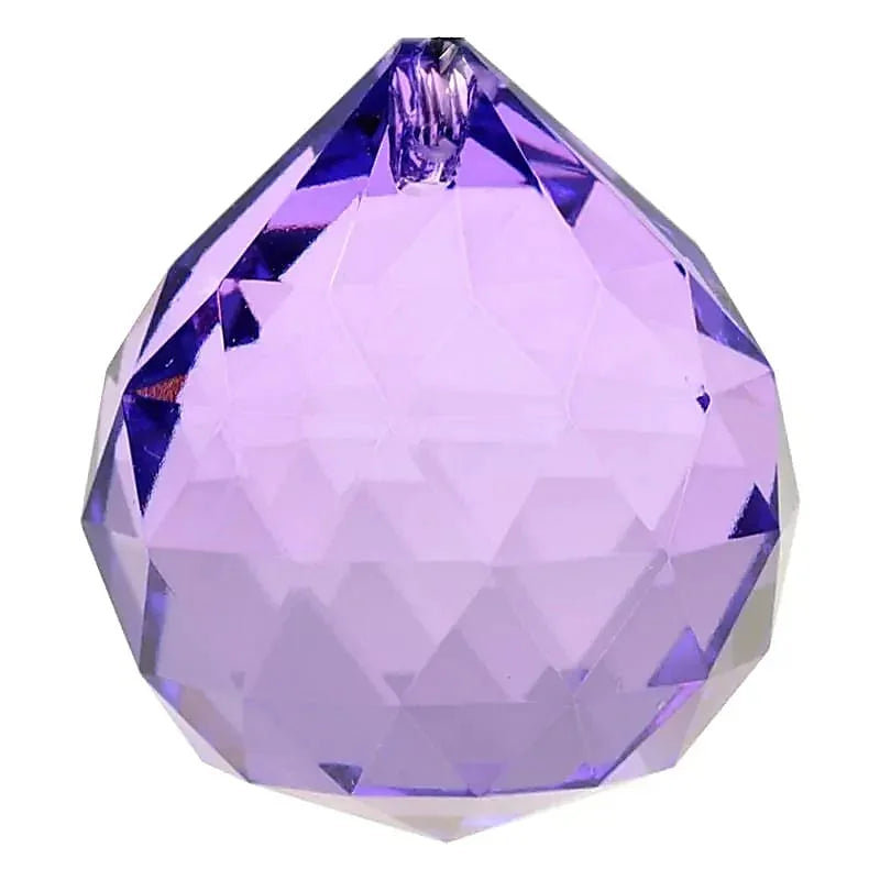 Regenboogkristal raamhanger bol violet - Mindfulshop - violet