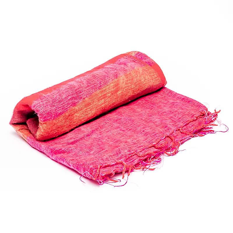 Yoga en mitatie deken - Mindfulshop - rood / roze / oranje