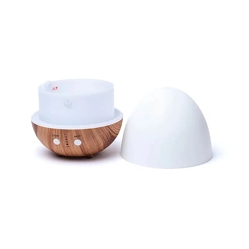Diffuser ovaal met 7 kleuren led - Ultrasonic - wit / naturel