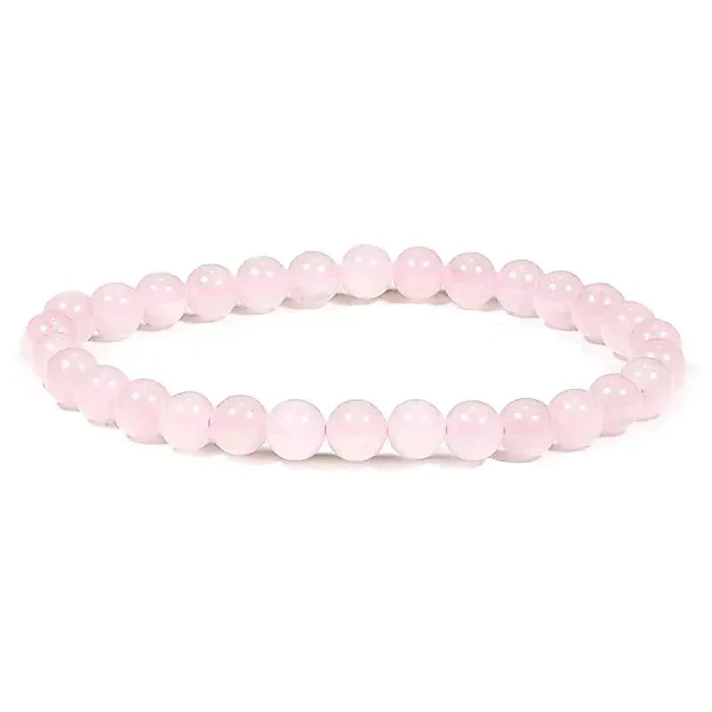 Edelsteen armband rozenkwarts 5mm - Mindfulshop - roze