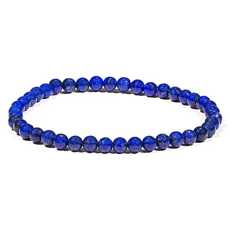 Edelsteen armband lapis lazuli 4mm - Mindfulshop - blauw