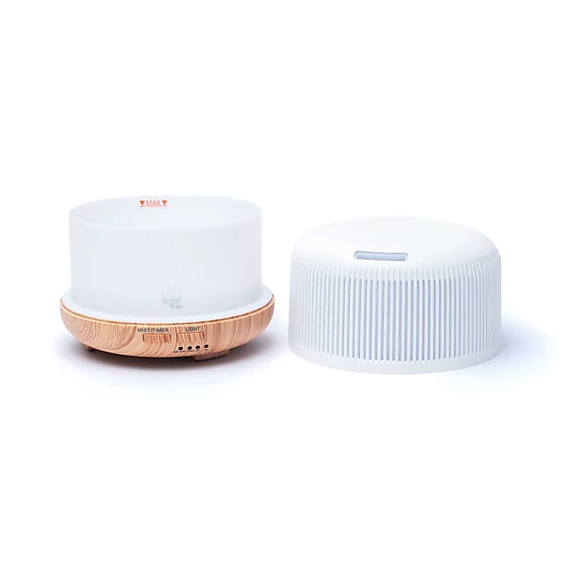 Diffuser rond met 7 kleuren led - Ultrasonic - wit / naturel
