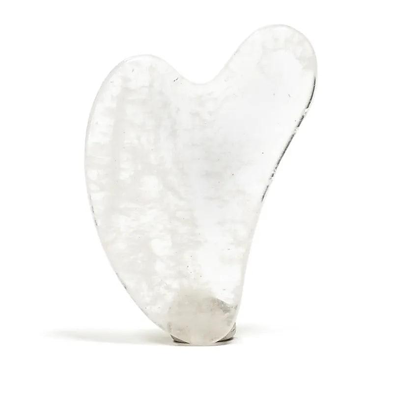 Gua sha massagetool bergkristal - Mindfulshop - wit