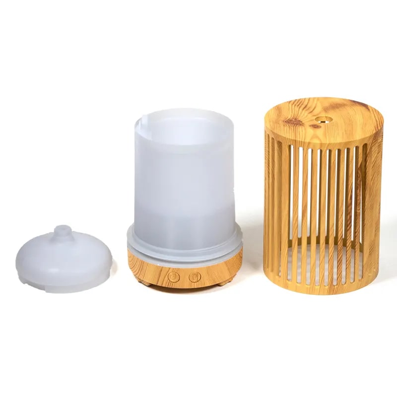 Diffuser zazen met 7 kleuren led - Ultrasonic - naturel
