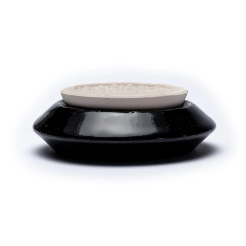 Geursteen bloem des levens - Mindfulshop - zwart