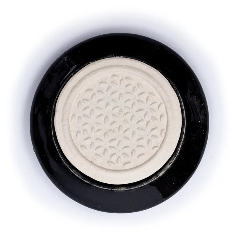 Geursteen bloem des levens - Mindfulshop - zwart