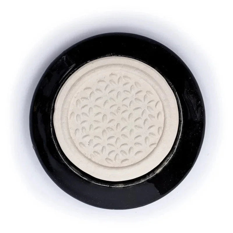 Geursteen bloem des levens - Mindfulshop - zwart