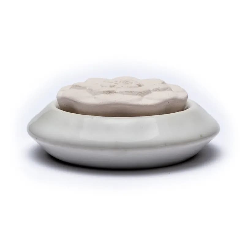 Geursteen lotus - Mindfulshop - wit