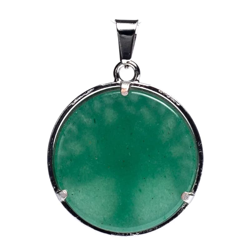 Edelsteen hanger voor ketting levensboom met groene aventurijn - Mindfulshop - zilver