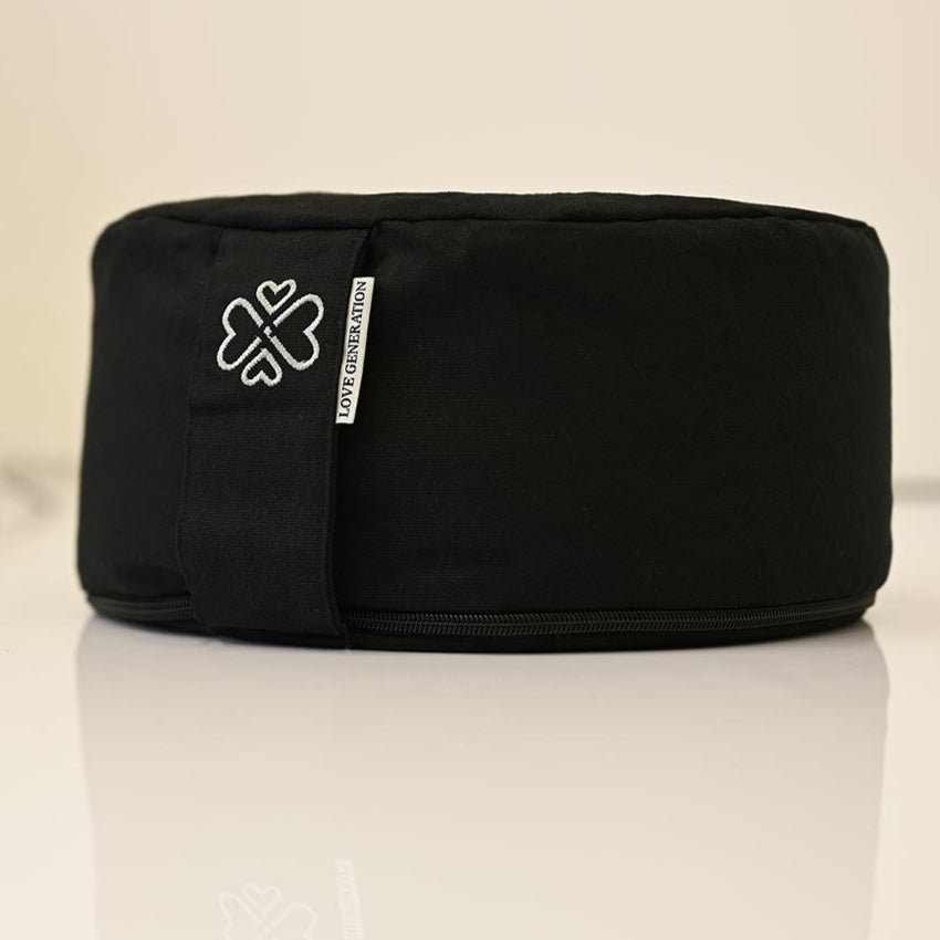Meditatiekussen rond - Love Generation - diamond black