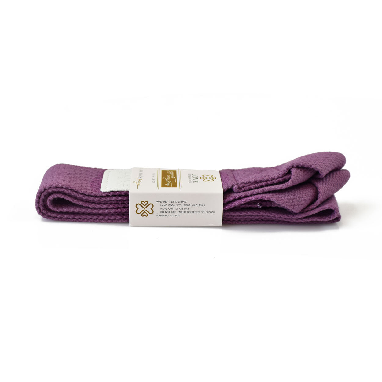 Yogamat draagriem - Love Generation - aubergine