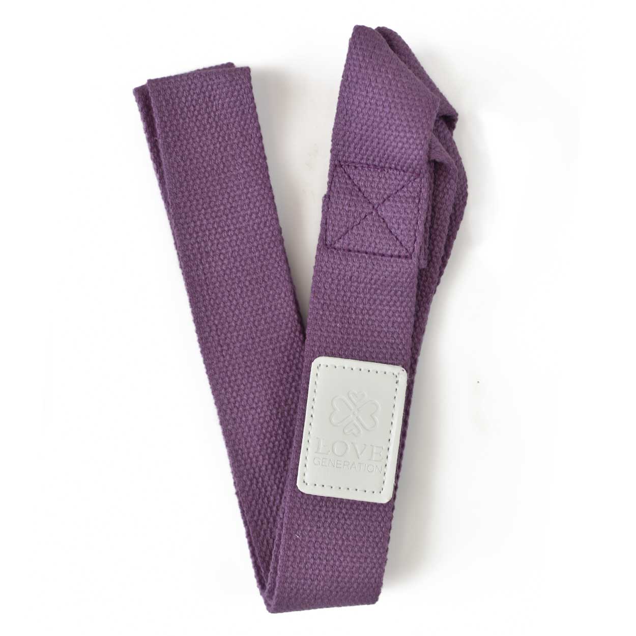 Yogamat draagriem - Love Generation - aubergine