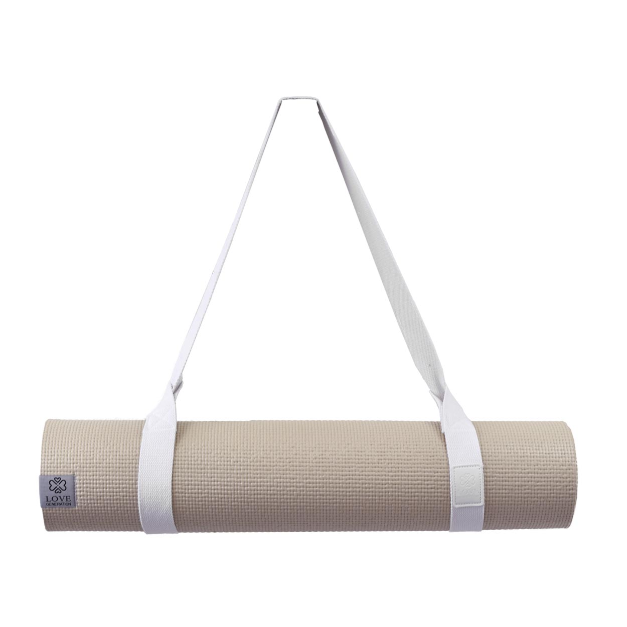 Yogamat draagriem - Love Generation - wonderful white