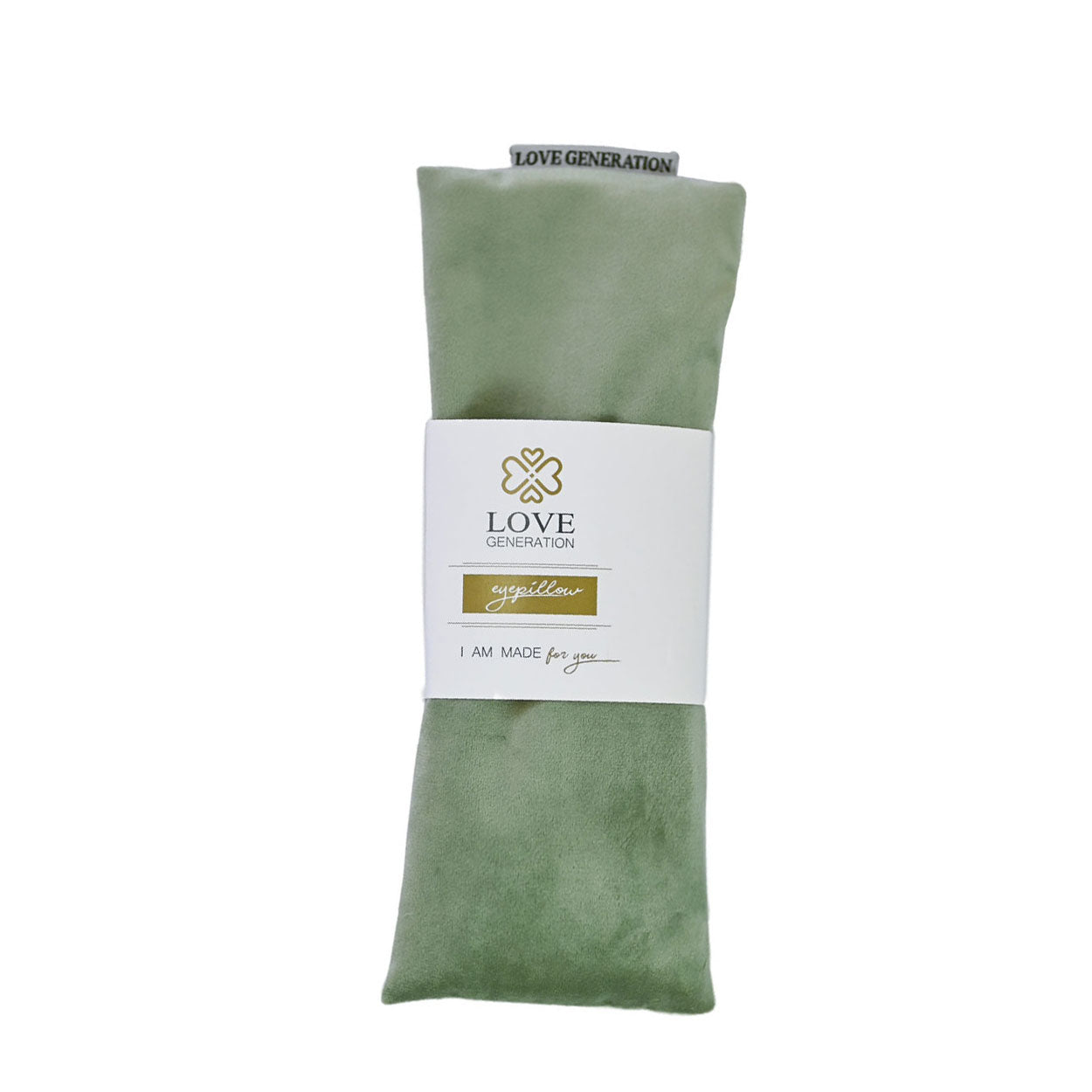 Oogkussen velvet met lavendel - Love Generation - sage