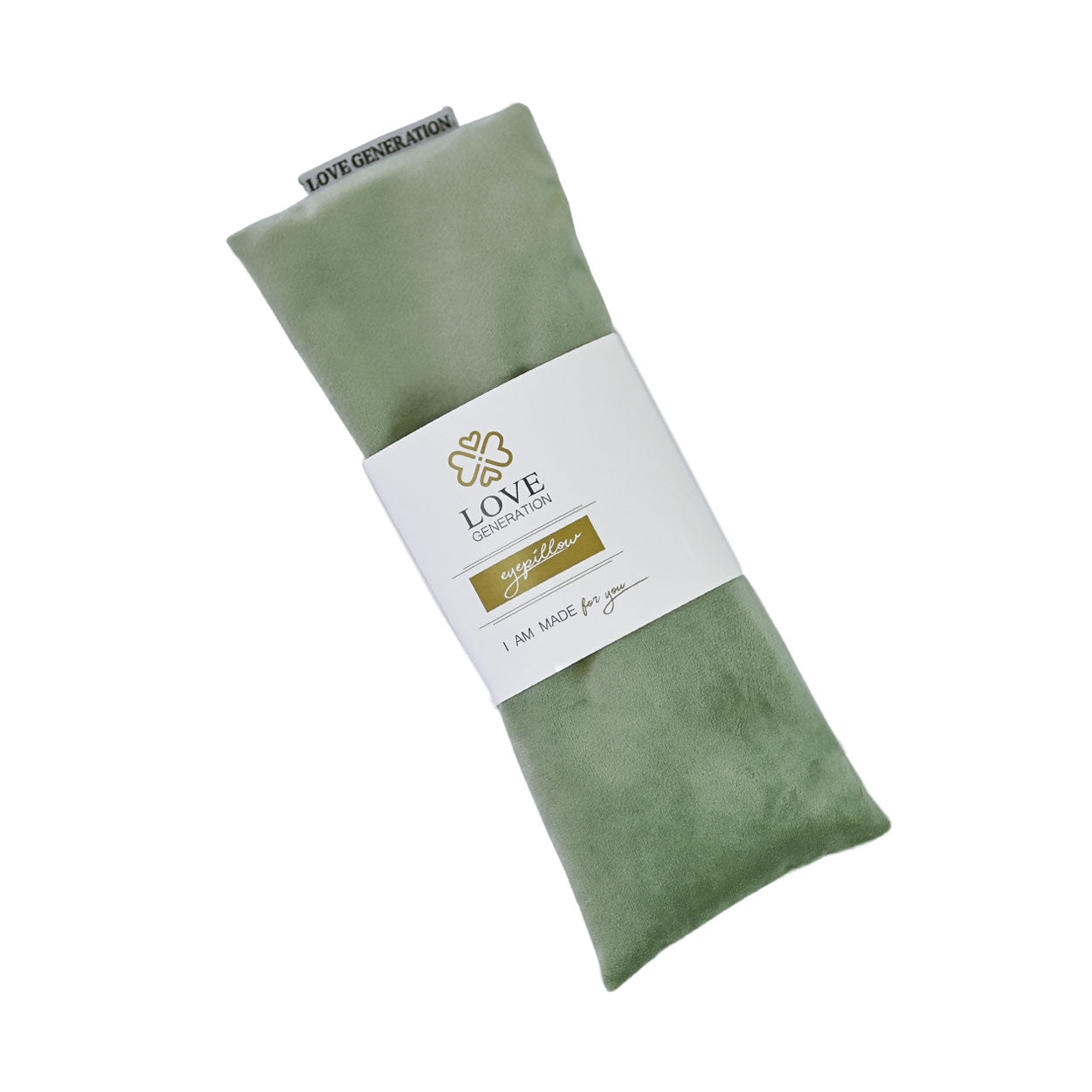 Oogkussen velvet met lavendel - Love Generation - sage