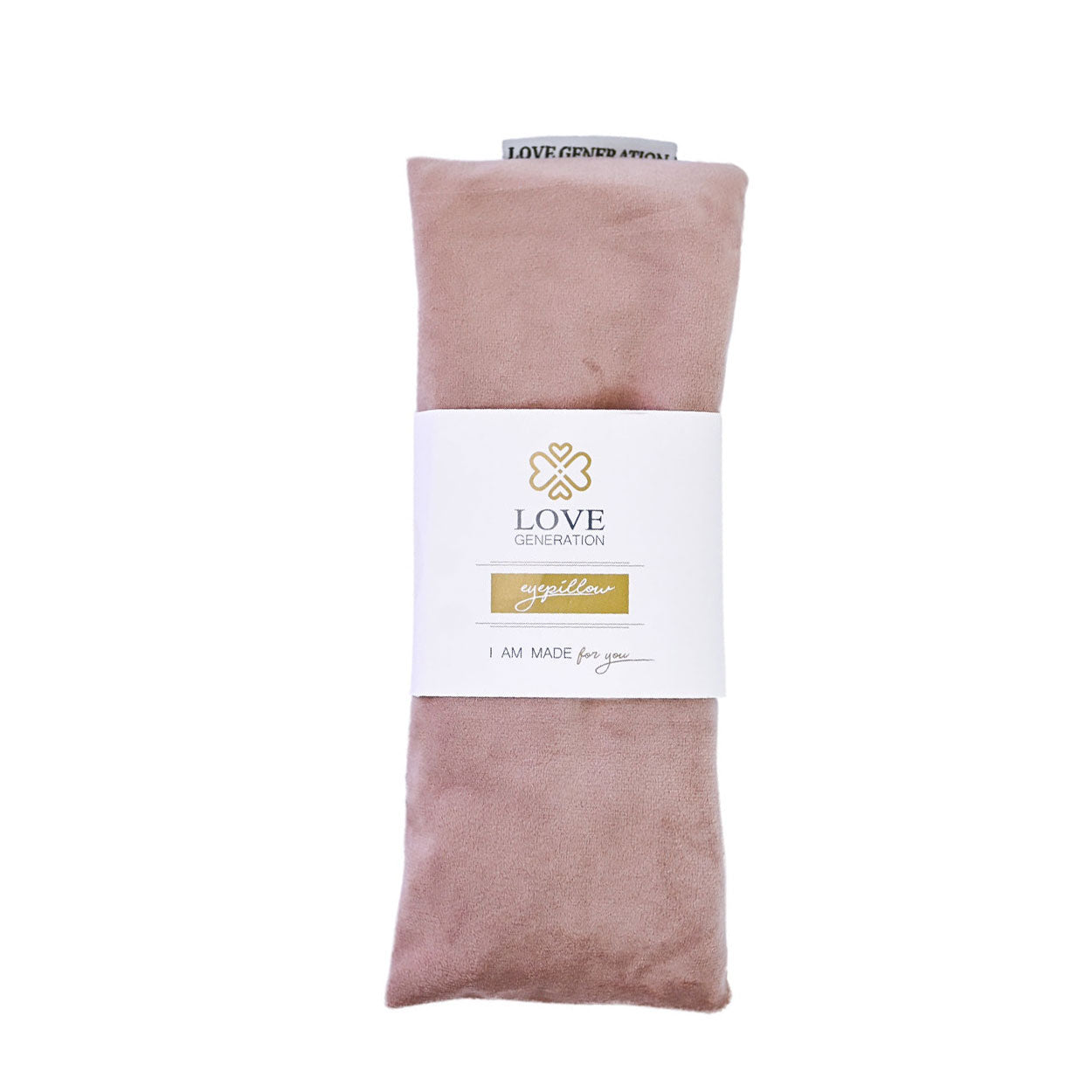 Oogkussen velvet met lavendel - Love Generation - pale pink