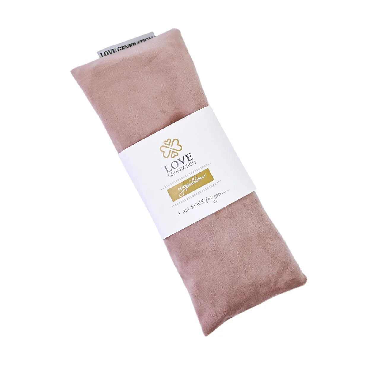 Oogkussen velvet met lavendel - Love Generation - pale pink