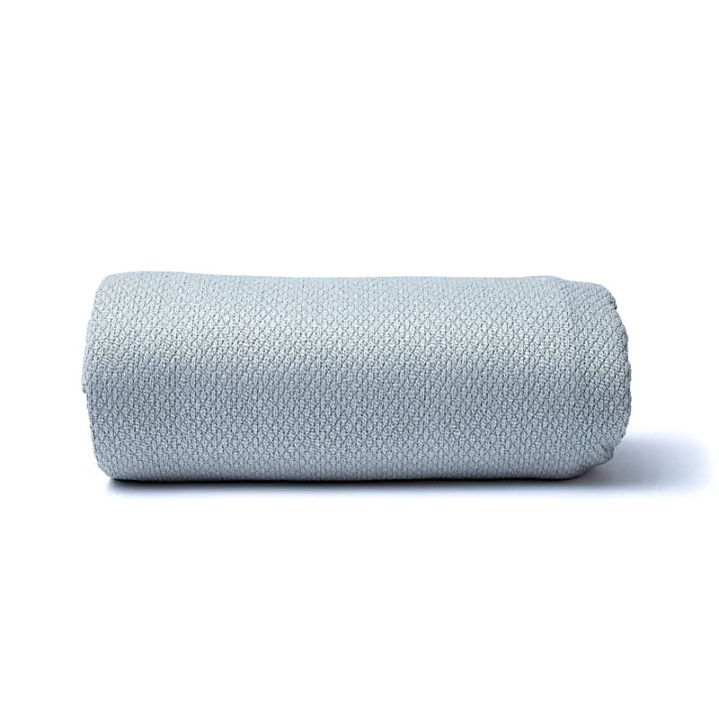 Yoga handdoek antislip - Yogi & Yogini - lichtgrijs