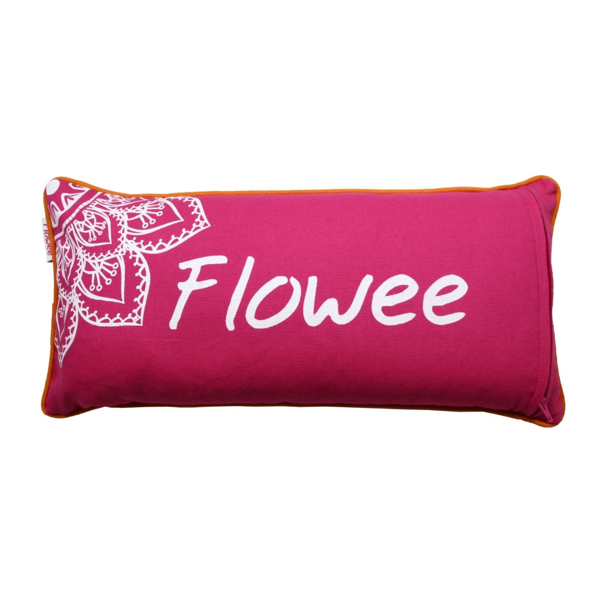 Spijkermat kussen - Flowee - fuchsia / oranje