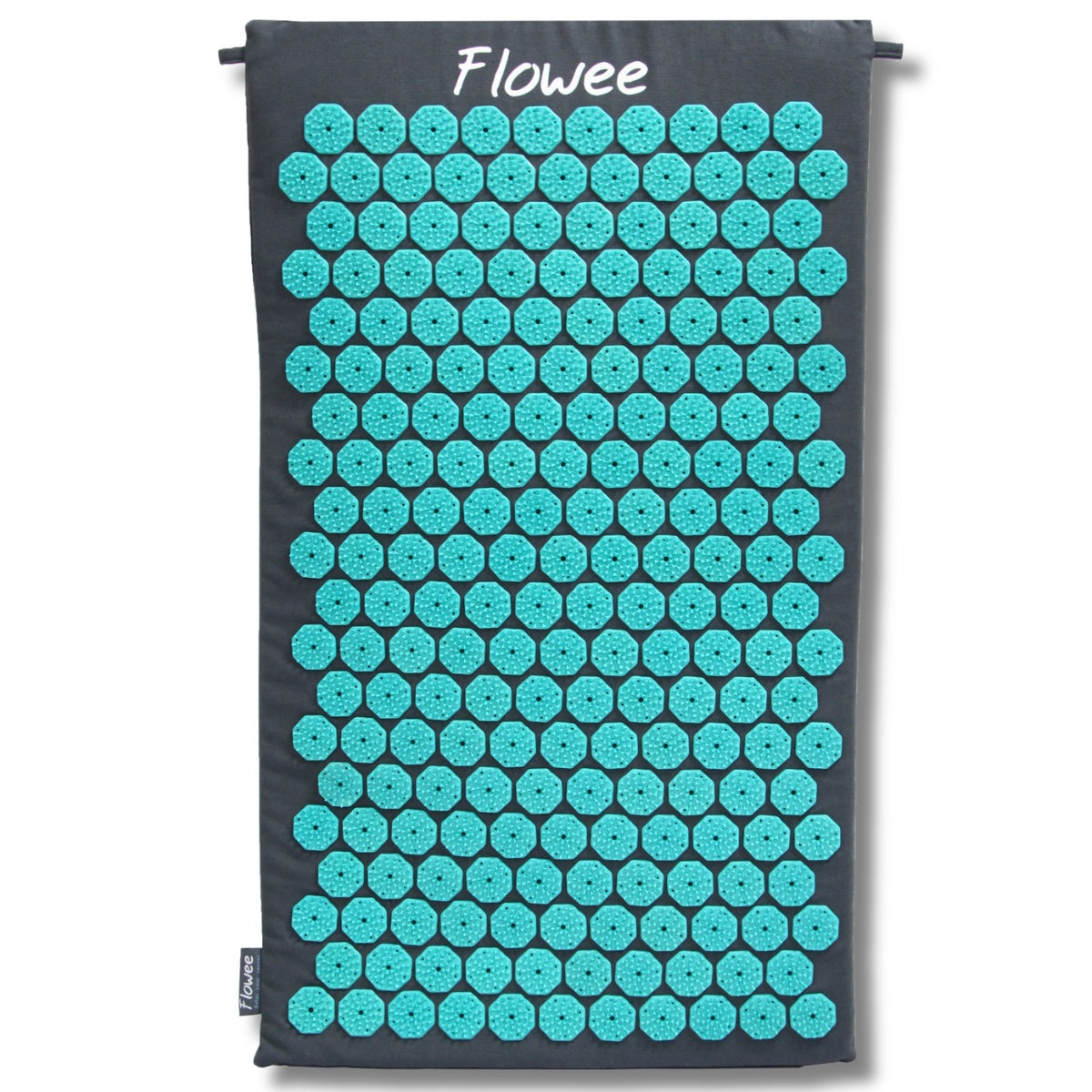 Spijkermat - Flowee  - grijs / zeegroen