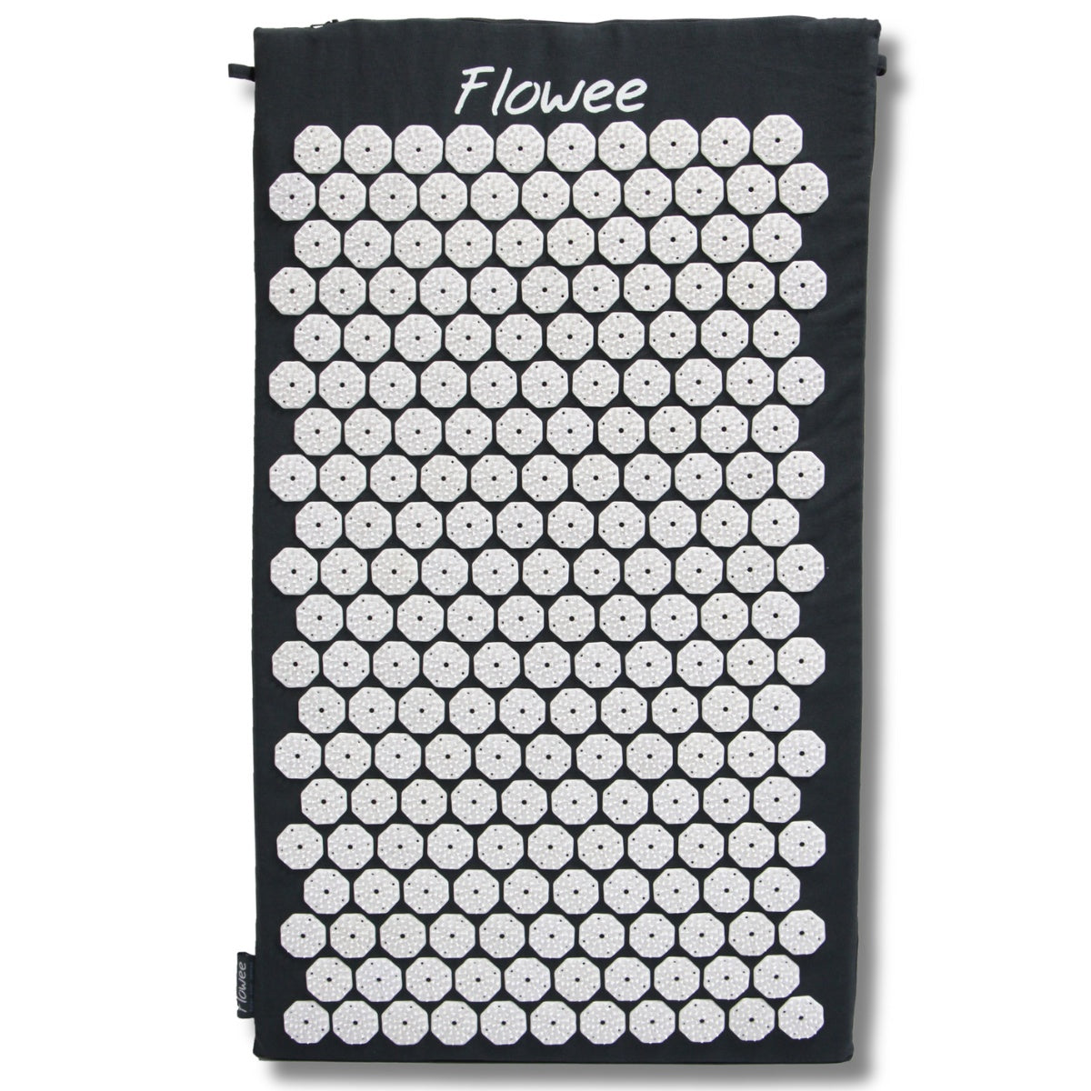 Spijkermat - Flowee - grijs / wit