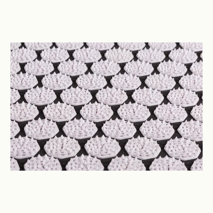 Spijkermat - Flowee - grijs / wit