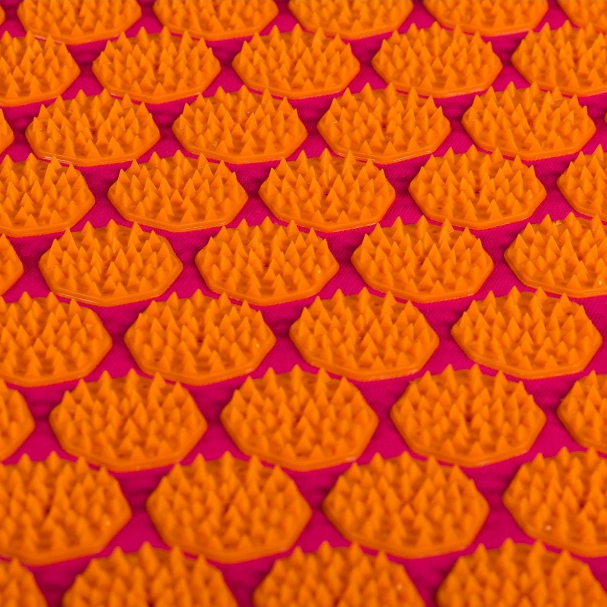 Spijkermat - Flowee - fuchsia / oranje
