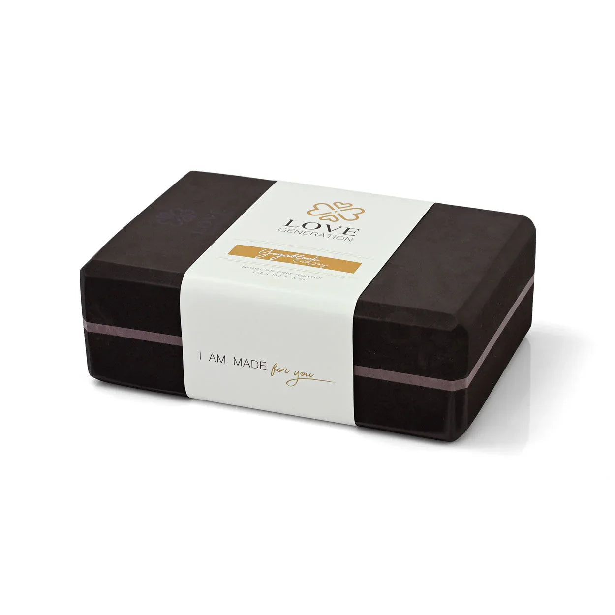 Yogablok foam - Love Generation - blessed black