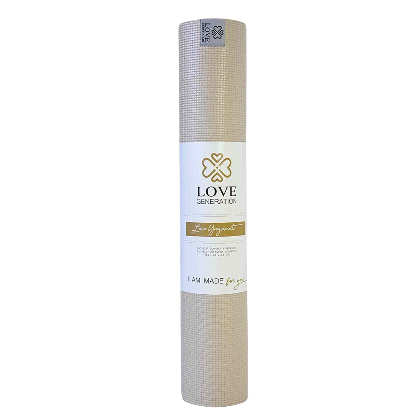Yogamat 4 mm - Love Generation - zand