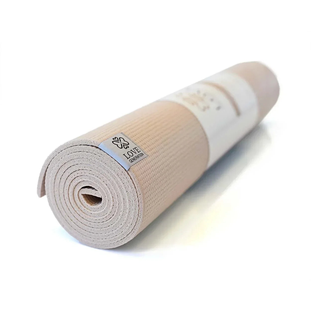 Yogamat Mystical print extra dik 6 mm - Love Generation - zand - The Mindfulshop