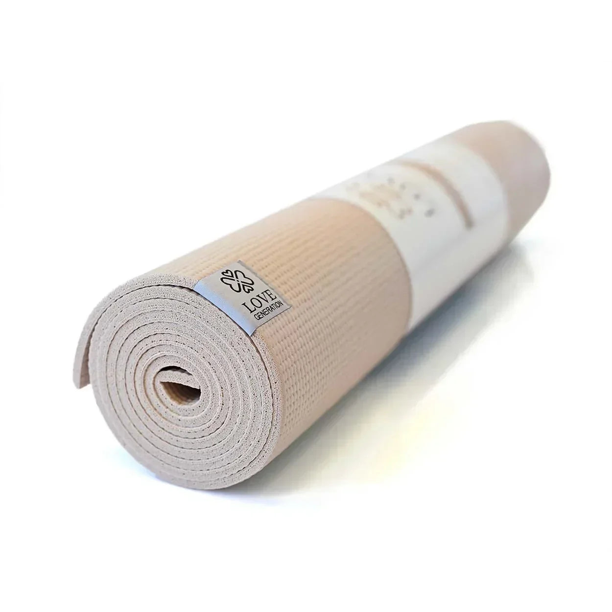 Yogamat Mystical print extra dik 6 mm - Love Generation - zand - The Mindfulshop