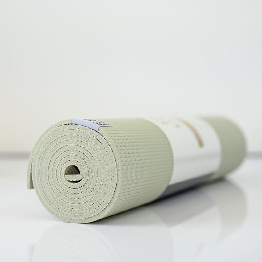 Yogamat extra lang en dik 6 mm - Love Generation - sage