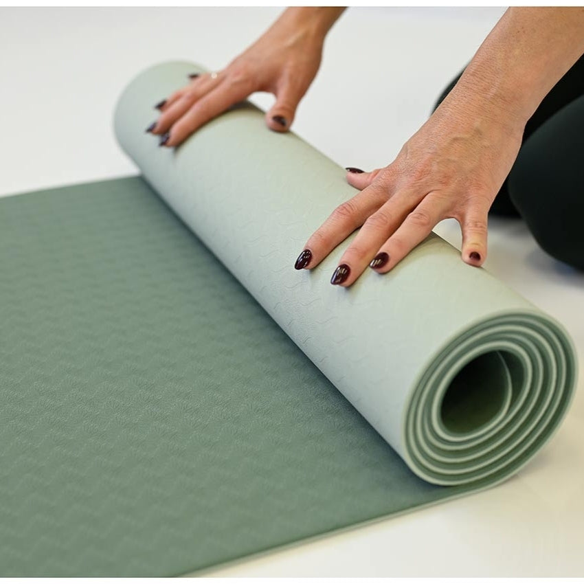 Yogamat superior TPE Eco 6 mm - Love Generation - sage